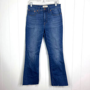 Madewell Cali Demi Boot Raw Hem Jeans SZ 28